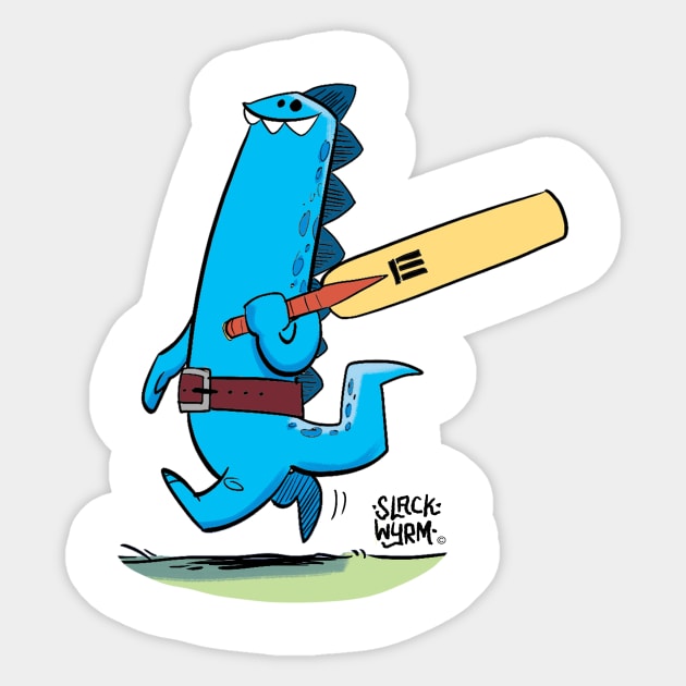 Lizardman has the cure Sticker by Slack Wyrm